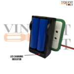 Dual 18650 Li-ion Battery Charger – Direct AC Wall Charger for 3.7 V Lithium Cells