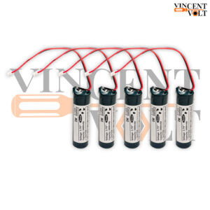 18650 3.7 Volts 2400mAh Lithium Ion battery with Small 2 Pin Male JST Connector and BMS