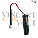 18650 3.7 Volts 2400mAh Lithium Ion battery with Small 2 Pin Male JST Connector and BMS