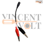 5.5mm Female DC Pin Jack Cable Connector with 6 cm Alligator Clips