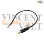 Combo of 5.5mm Male and Female DC Pin Jack Cable Connector with Wire