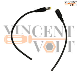 Combo of 5.5mm Male and Female DC Pin Jack Cable Connector with Wire