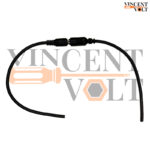 Combo of 5.5mm Male and Female DC Pin Jack Cable Connector with Wire