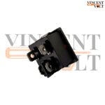 KCD1-104 Dual Pin DPDT ABS Plastic Made 6A and 10A 2CM Big Rocker Switch