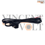 2 Pin 240 Volt AC Copper Power Cable 1.5 Meter Length with Insulated Open Wire Ends