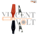 9 Volt Battery with Snap On Connector and 4 cm Alligator Clips