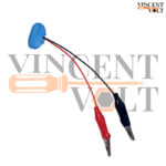 9 Volt Battery with Snap On Connector and 4 cm Alligator Clips