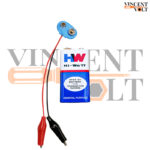 9 Volt Battery with Snap On Connector and 4 cm Alligator Clips