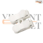 Spring Loaded Wire Joiner Set White color Easy Push Electrical Connector Pair