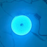 Blue Color Neon LED Light Strip 5 meter with 3 Buttons for Adjustable Brightness and Animation and 1.5 Meter Cable for Easy Installation