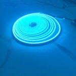 Blue Color Neon LED Light Strip 5 meter with 3 Buttons for Adjustable Brightness and Animation and 1.5 Meter Cable for Easy Installation
