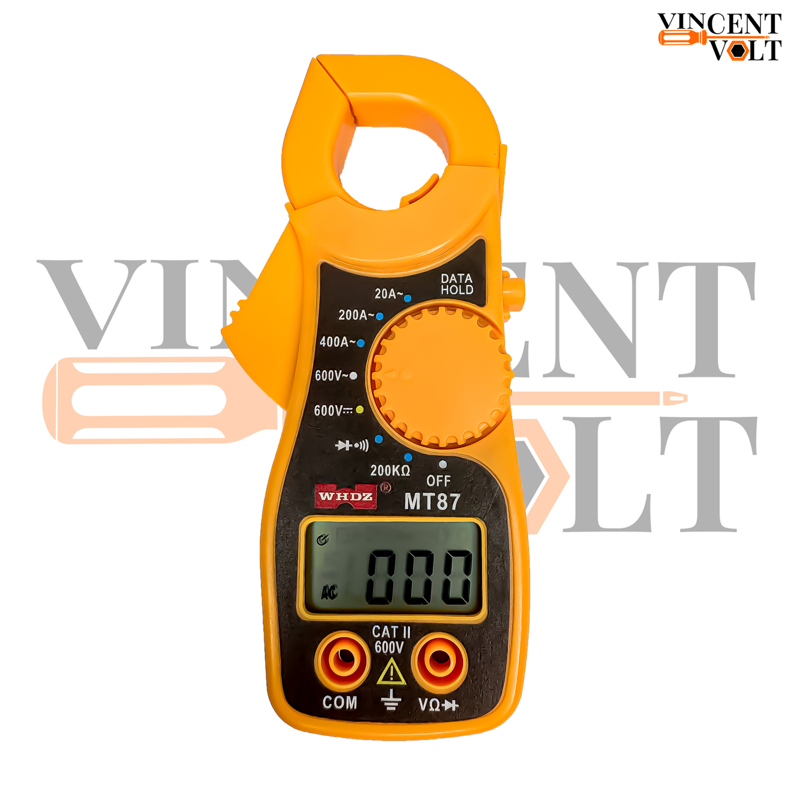 MT87 Digital Clamp Multimeter with 2000 Count LCD Display (4) MT87 Digital Clamp Multimeter with 2000 Count LCD Display