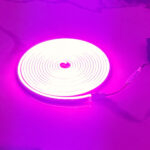 Pink Color Neon LED Light Strip 5 meter with 3 Buttons for Adjustable Brightness and Animation and 1.5 Meter Cable for Easy Installation