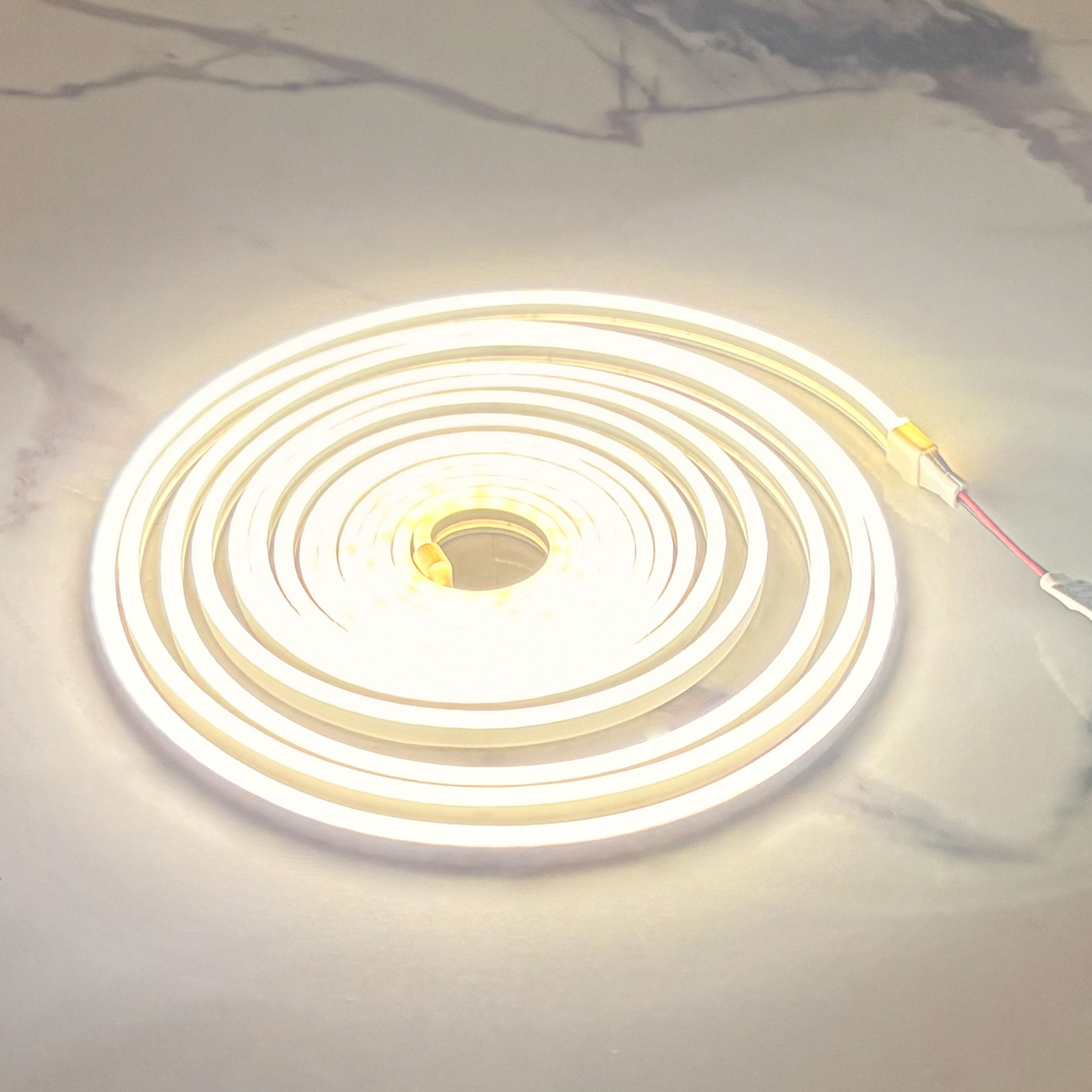 White Color Neon LED Light Strip 5 meter with 3 Buttons for Adjustable Brightness and Animation and 1.5 Meter Cable for Easy Installation (3) White Color Neon LED Light Strip 5 meter with 3 Buttons for Adjustable Brightness and Animation and 1.5 Meter Cable for Easy Installation