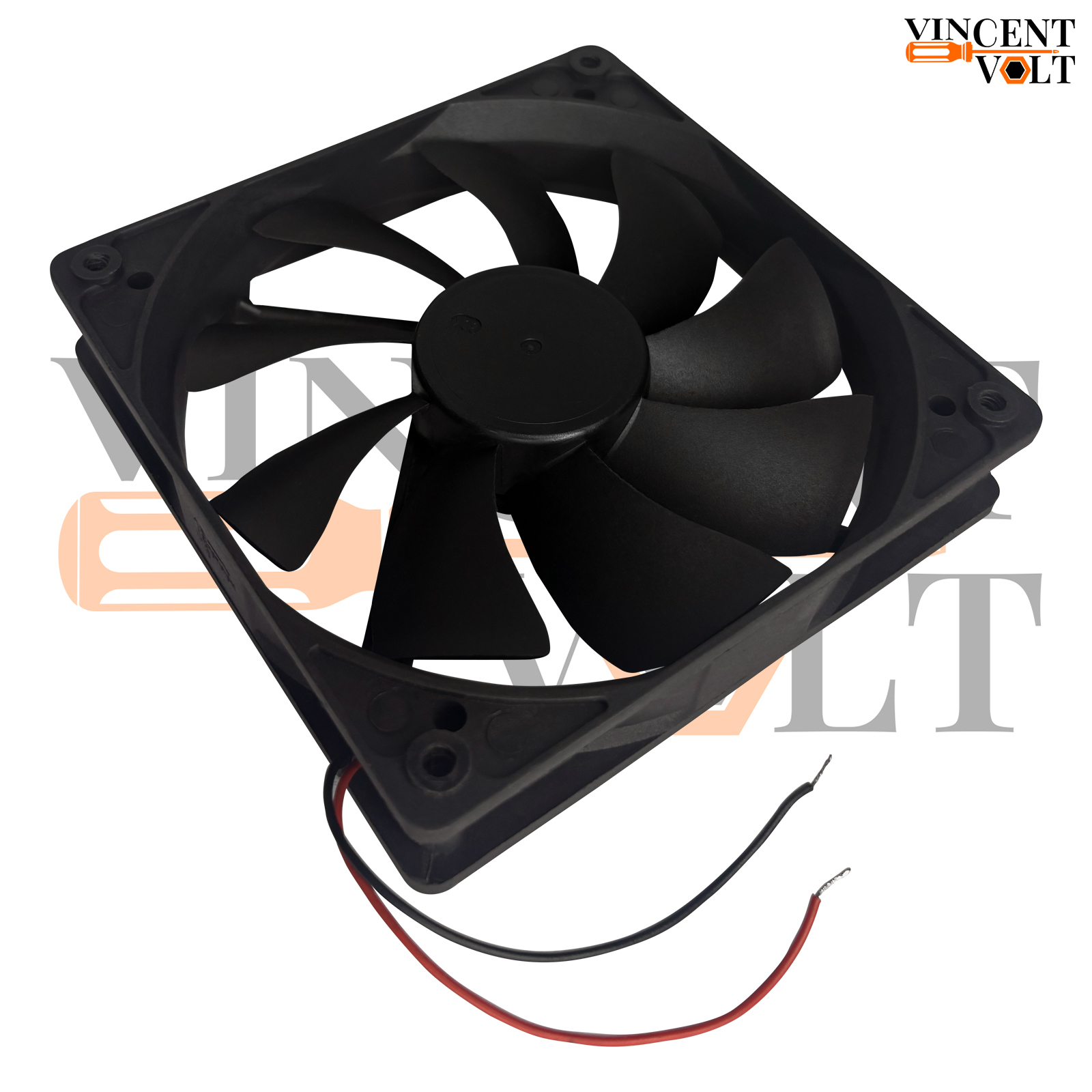 120x120x25mm 12V DC 0.15A 1600RPM Brushless Cooling Fan Model - BDM12025S 2 Wire High Speed Exhaust Fan (2) 120x120x25mm 12V DC 0.15A 1600RPM Brushless Cooling Fan Model - BDM12025S 2 Wire High Speed Exhaust Fan