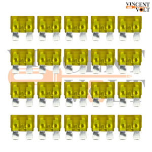 20A 32V ATC Blade Fuse – Standard Automotive Plug-in Car Fuse (Yellow)