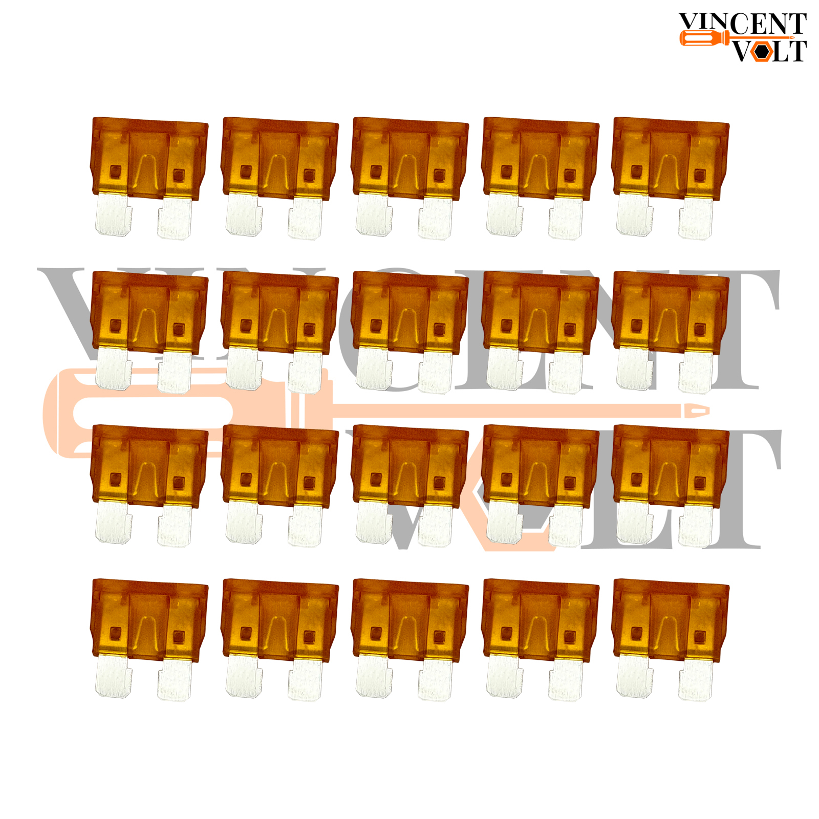 5A 32V ATC Blade Fuse – Standard Automotive Plug-in Car Fuse (Orange) (5) 5A 32V ATC Blade Fuse – Standard Automotive Plug-in Car Fuse (Orange)