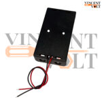 18650 Battery Holder Dual Cell 7.4V Plastic Case with Wire Leads for DIY Electronics & Arduino Projects