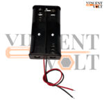 18650 Battery Holder Dual Cell 7.4V Plastic Case with Wire Leads for DIY Electronics & Arduino Projects