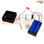 18650 Battery Holder Dual Cell 7.4V Plastic Case with Wire and 4 cm Alligator Clips
