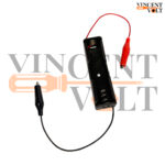18650 Battery Holder Single Cell 3.7V Plastic Case with Wire and 4 cm Alligator Clips