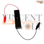 18650 Battery Holder Single Cell 3.7V Plastic Case with Wire and 4 cm Alligator Clips