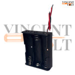 18650 Battery Holder Triple Cell 11.1V Plastic Case with Wire Leads for DIY Electronics & Arduino Projects