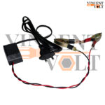 240V AC to 12V DC Power Adapter Converter with 3 Inch Battery Clips Universal Indian Plug 1.5 Meter Power Cord