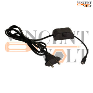 240V AC to 12V DC Power Adapter Converter with 5.5mm x 2.1mm Female DC Jack Universal Indian Plug 1.5 Meter Power Cord