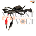 240V AC to 12V DC Power Adapter Converter with 6 cm Alligator Clips Universal Indian Plug 1.5 Meter Power Cord