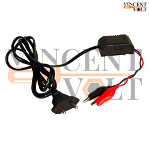 240V AC to 12V DC Power Adapter Converter with 6 cm Alligator Clips Universal Indian Plug 1.5 Meter Power Cord