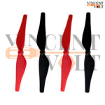 75mm 7.5cm Reverse Paddle Aircraft Propeller Blades with 1.2mm Shaft Hole For Coreless Motor Helicopter Toys Quadcopter RC Spare Parts Accessories 2 Pair (4 Pcs)