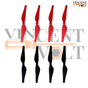 75mm 7.5cm Reverse Paddle Aircraft Propeller Blades with 1.2mm Shaft Hole For Coreless Motor Helicopter Toys Quadcopter RC Spare Parts Accessories 4 Pair (8 Pcs)