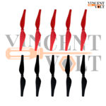 75mm 7.5cm Reverse Paddle Aircraft Propeller Blades with 1.2mm Shaft Hole For Coreless Motor Helicopter Toys Quadcopter RC Spare Parts Accessories 5 Pair (10 Pcs)
