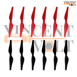 75mm 7.5cm Reverse Paddle Aircraft Propeller Blades with 1.2mm Shaft Hole For Coreless Motor Helicopter Toys Quadcopter RC Spare Parts Accessories 6 Pair (12 Pcs)