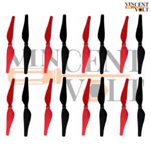 75mm 7.5cm Reverse Paddle Aircraft Propeller Blades with 1.2mm Shaft Hole For Coreless Motor Helicopter Toys Quadcopter RC Spare Parts Accessories 8 Pair (16 Pcs)